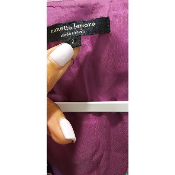 Nanette Sleeveless Multi-Color Mini Dress Size 2 - Picture 6 of 6
